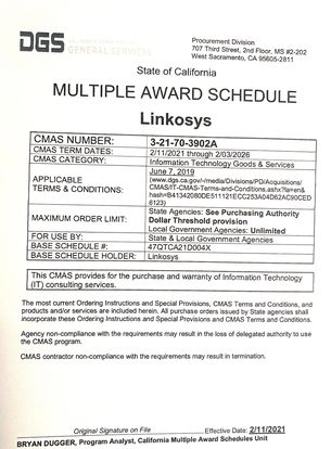 Multiple Award Schedule